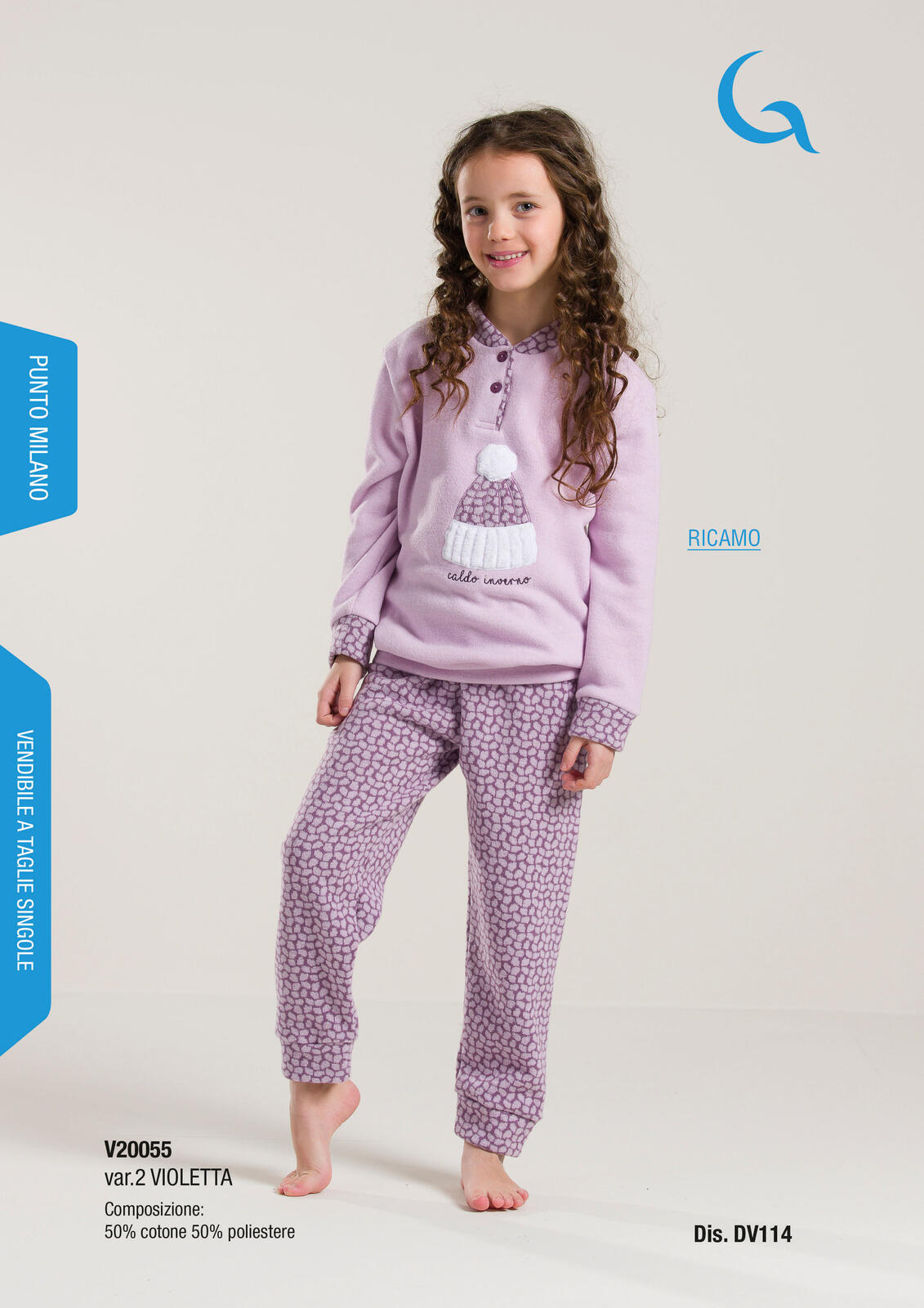 PIGIAMA BAMBINA M/L V30055 Tellini S.r.l. Ingrosso Abbigliamento